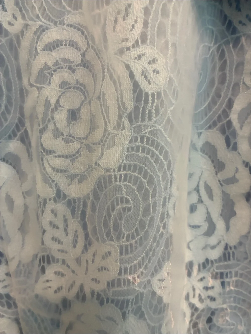 Blue Lace Floral Appliqué Girls' Formal Dress